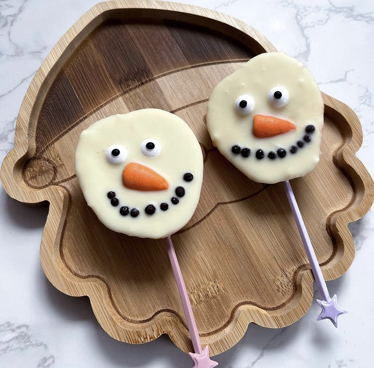 Snowmen Apple Pops