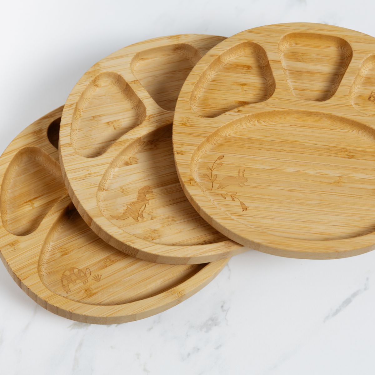 Bamboo Suction Divider Plate - Product image