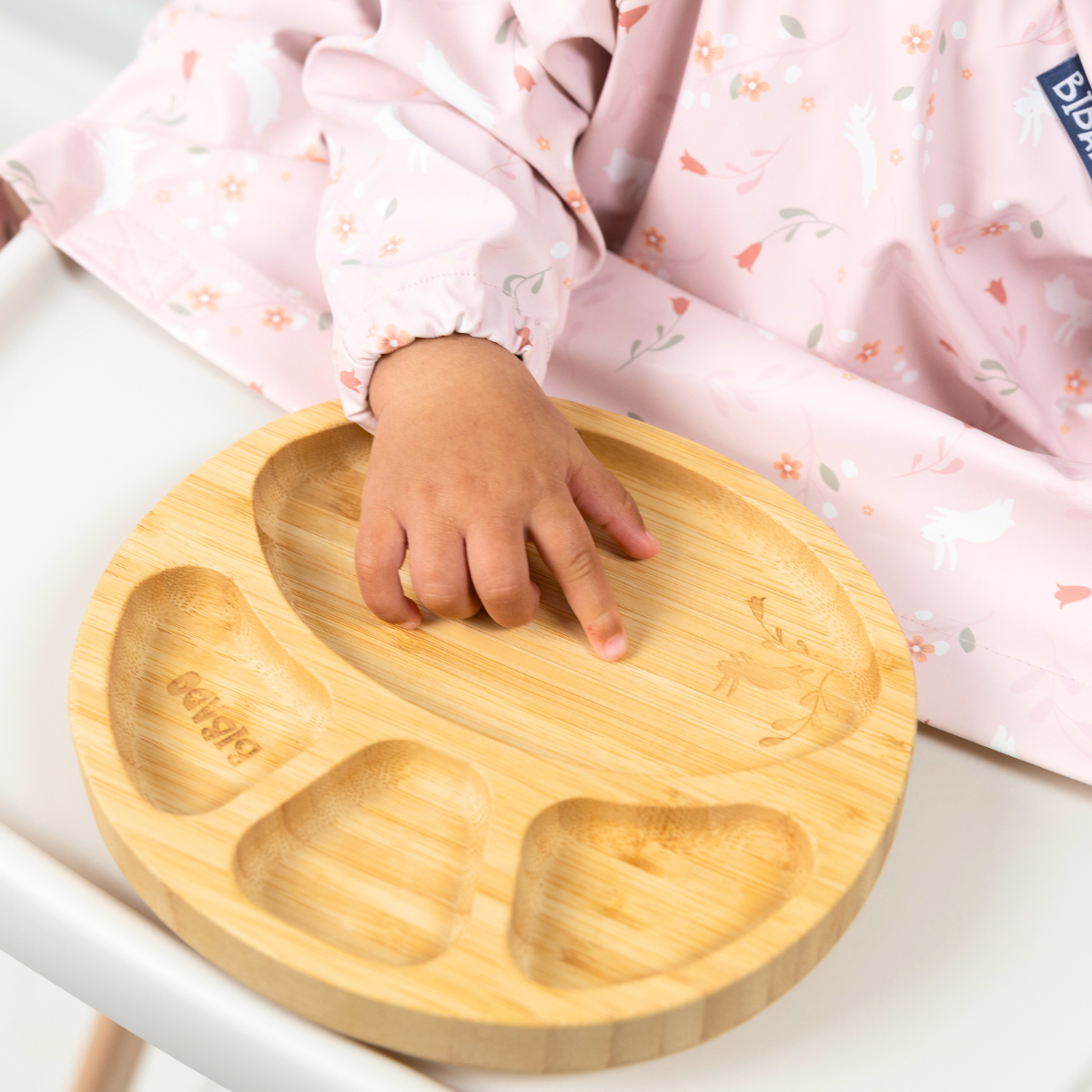 Bamboo Suction Divider Plate - Product image