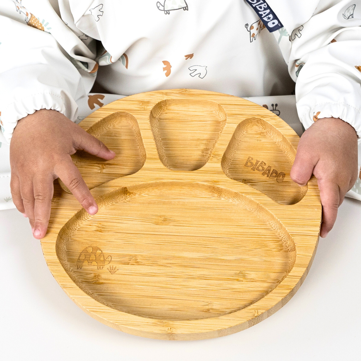 Bamboo Suction Divider Plate - Product image