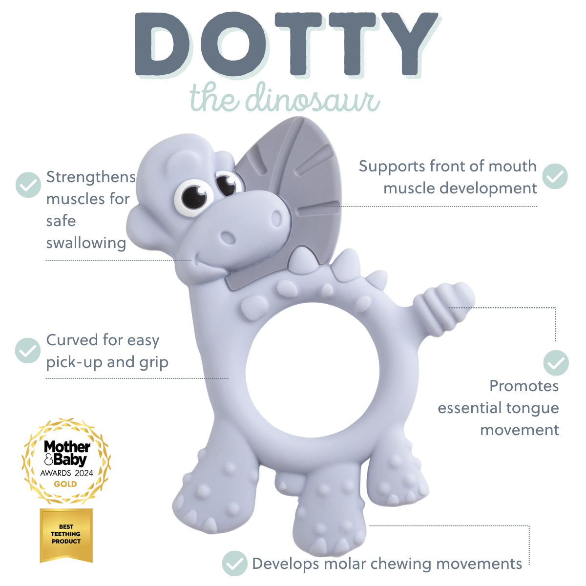 Teething Toy: Dotty the Dinosaur™ - Product image