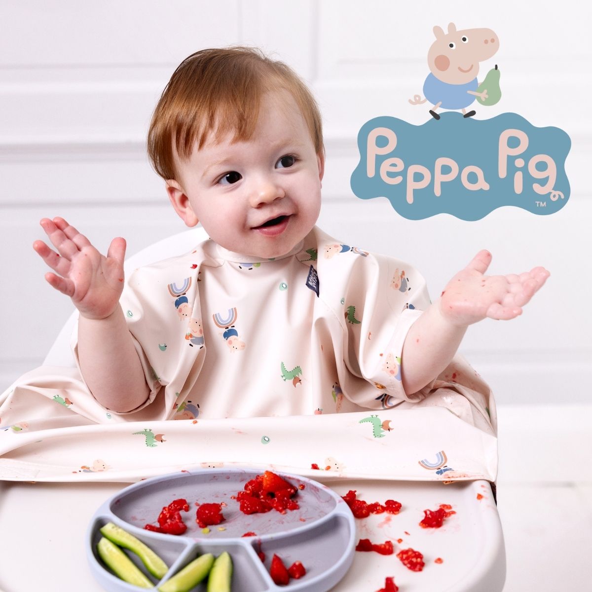 Peppa Pig Coverall Weaning Bibs - Product image