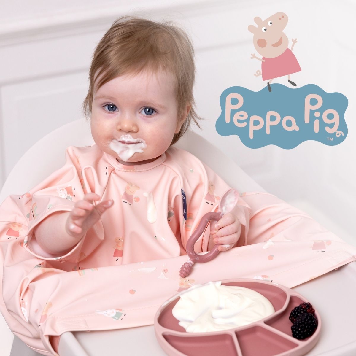 Peppa Pig Coverall Weaning Bibs - Product image