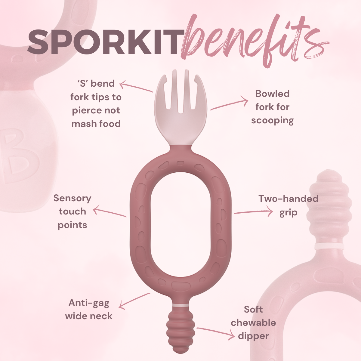 Multi-stage baby spork and dipper - Sporkit™ (single-pack) - Product image