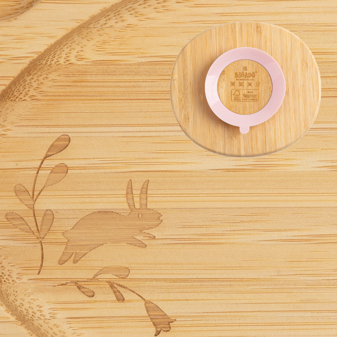 Bamboo Suction Divider Plate - Product image