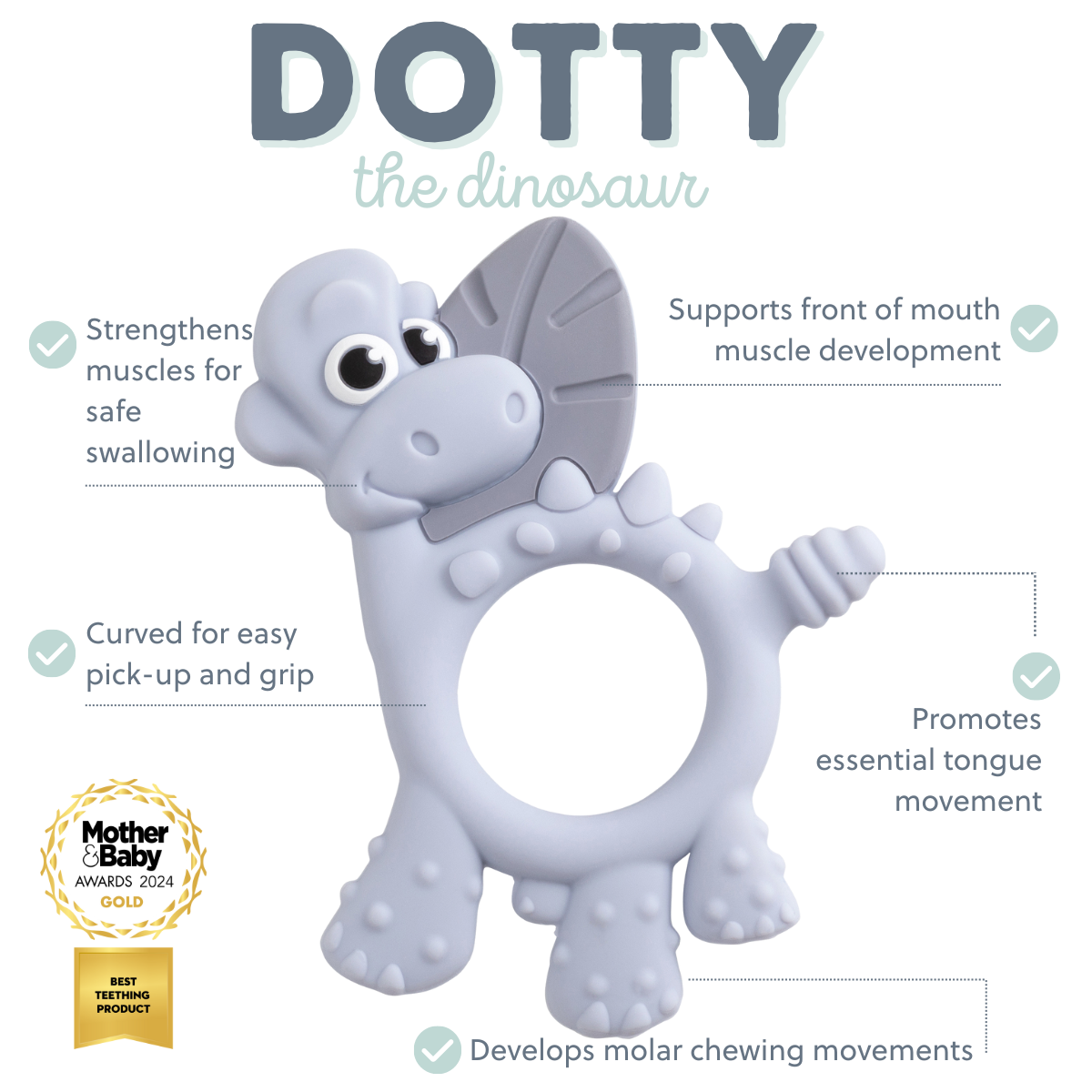 Teething Toy: Dotty the Dinosaur™