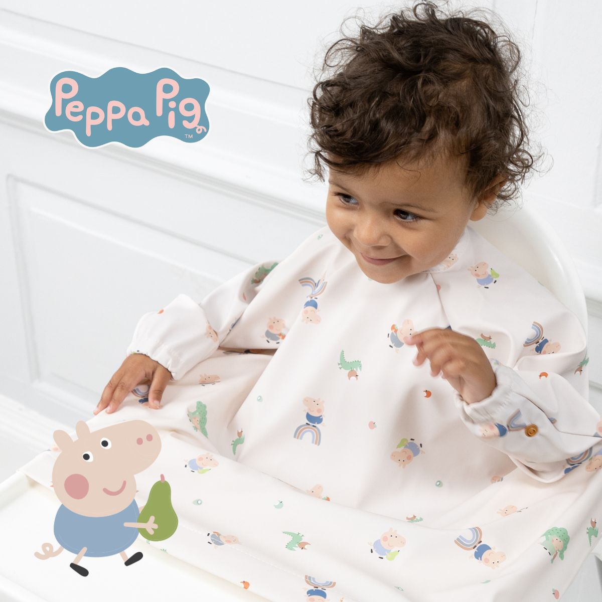 Peppa Pig Coverall Weaning Bibs