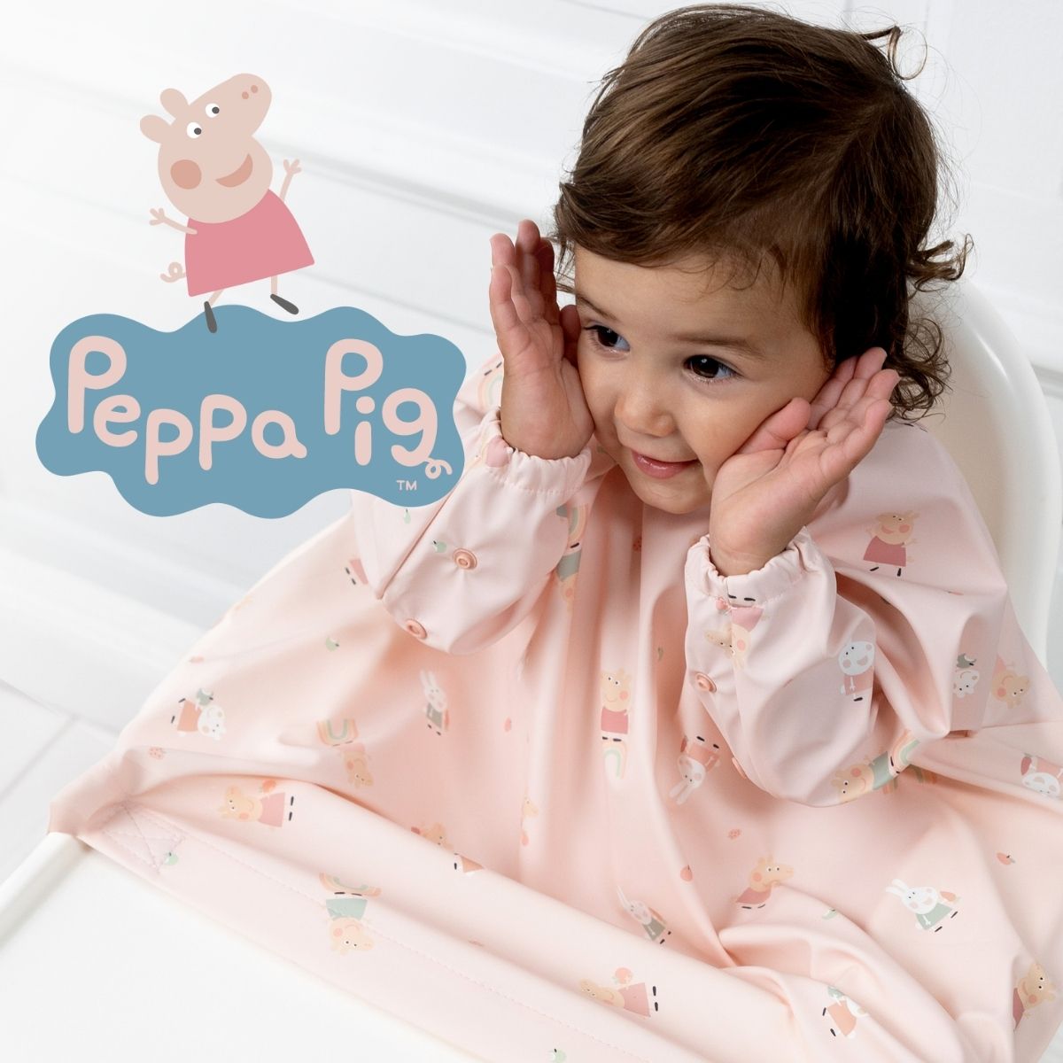 Peppa Pig Coverall Weaning Bibs