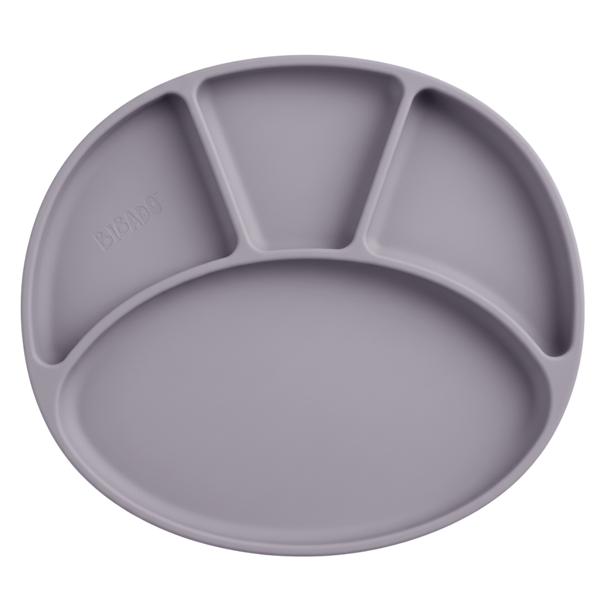 Gray divided plate on a white background - Product image