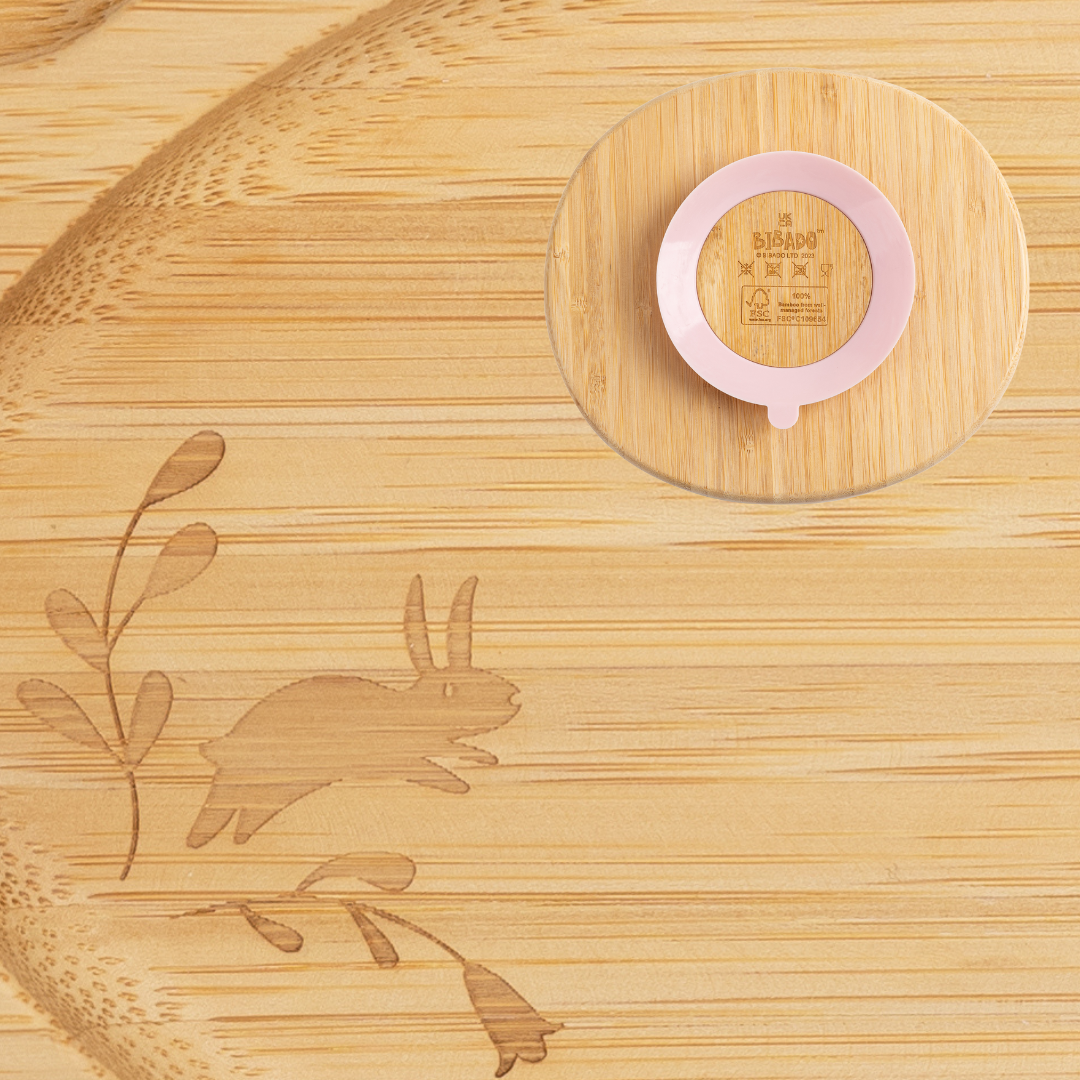 NEW Bamboo Suction Divider Plate