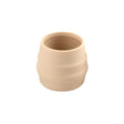 Bibado Sippit™ beige silicone open training cup with ribbed sides for easy grip.
