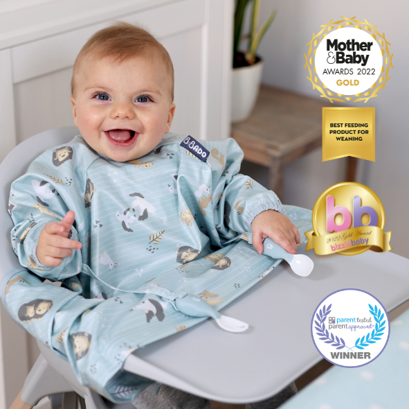 Weaning bibs deals with sleeves